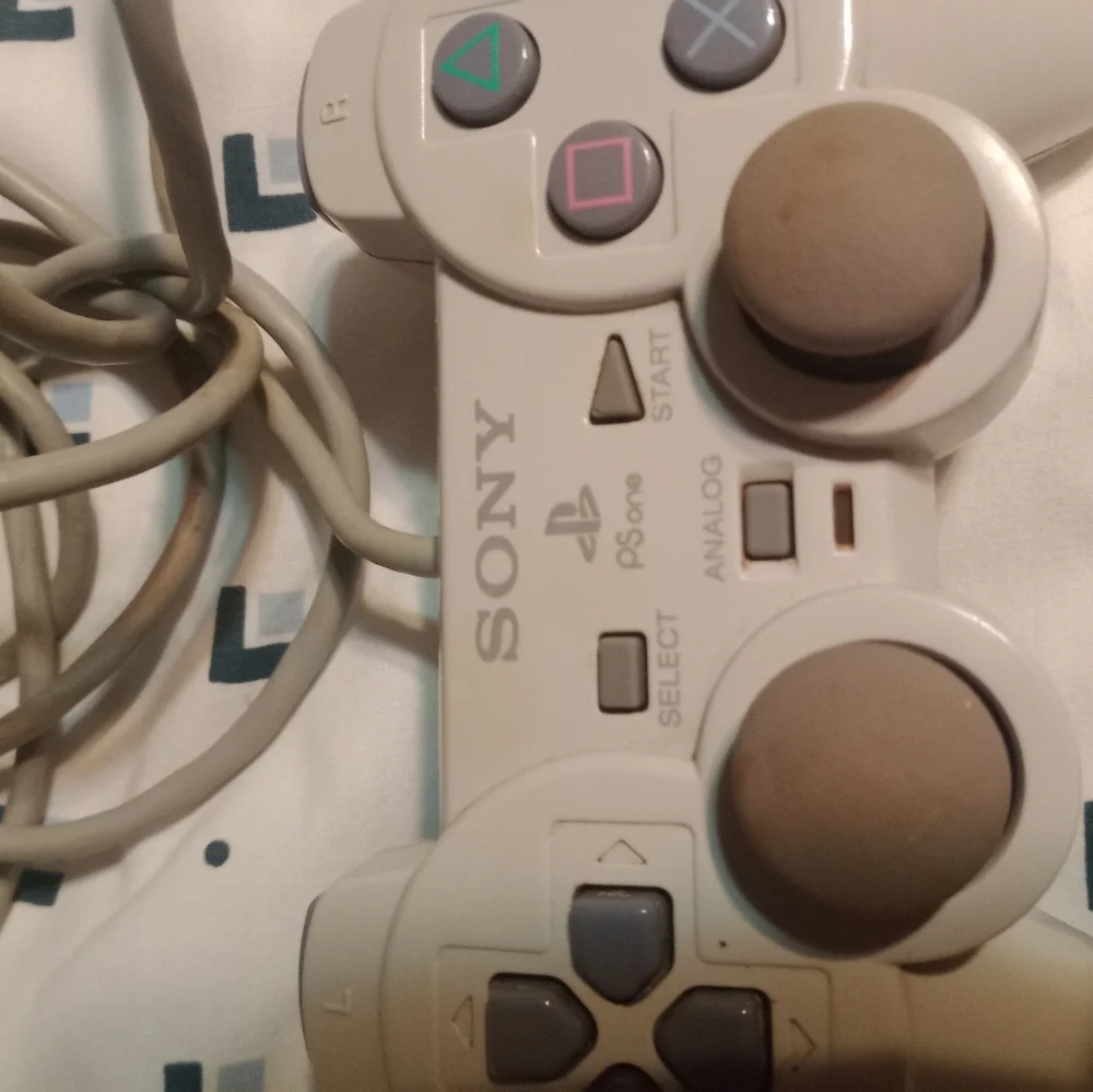 Sony Playstation SCPH-110 DualShock Analog Controller Light Grey OEM PS1 PSone